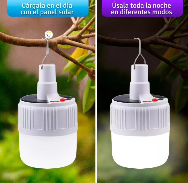 Miniatura 5 de Bombillo LED Lampara Solar Recargable